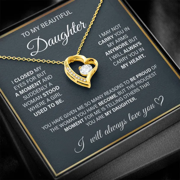Brass_[Limited_Edition]_Luxury_Gift_for_Daughter_-_Gold_Forever_Love_Necklace
