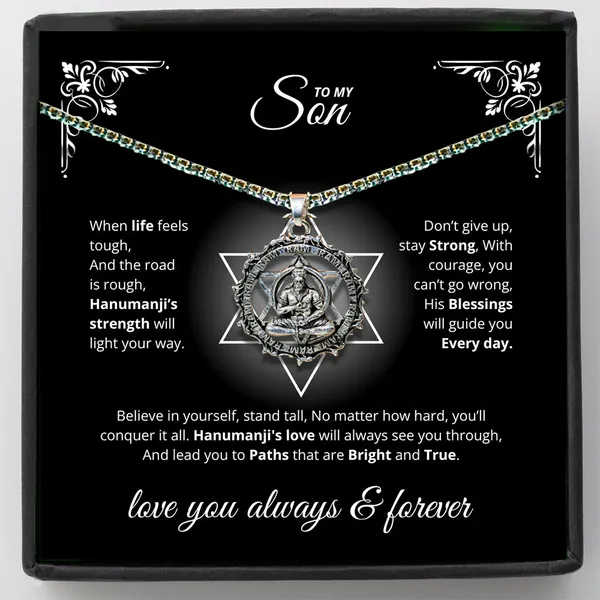 Brass_Sterling_Silver_Hanuman_Pendant_Necklace_for_Son_-_Strength_&_Protection_Gift_from_Mom_&_Dad