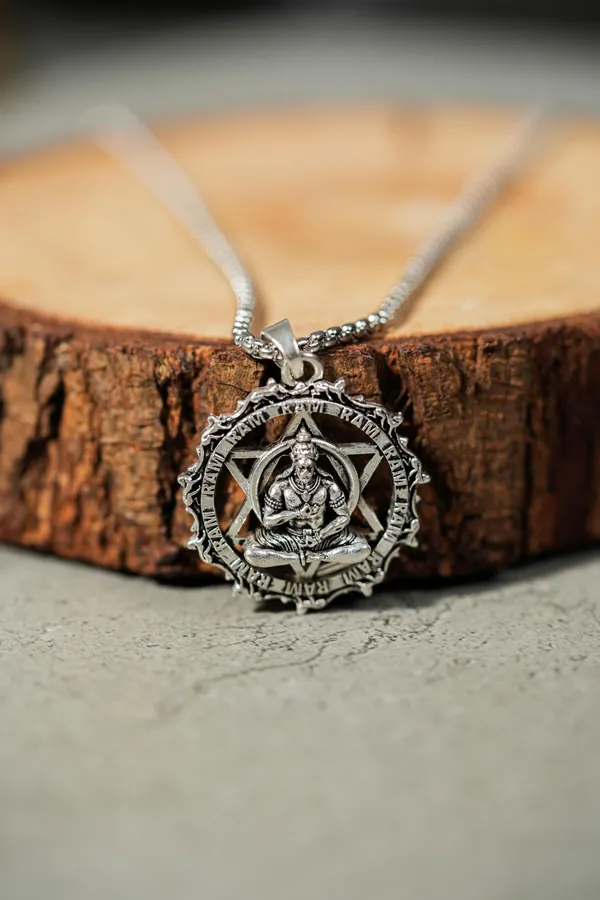 Brass_Sterling_Silver_Hanuman_Pendant_Necklace_for_Son_-_Strength_&_Protection_Gift_from_Mom_&_Dad