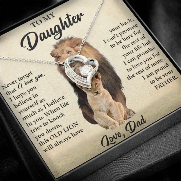 Brass_Unique_Gift_For_Daughter_-_Forever_Love_Necklace