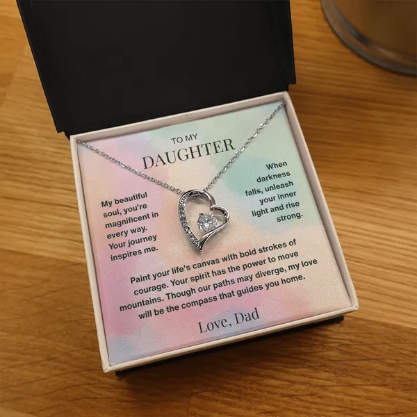Brass_To_My_Dearest_Daughter_Forever_Love_Necklace_From_Dad_-_Endless_Love_-_Standard_Gift_Box