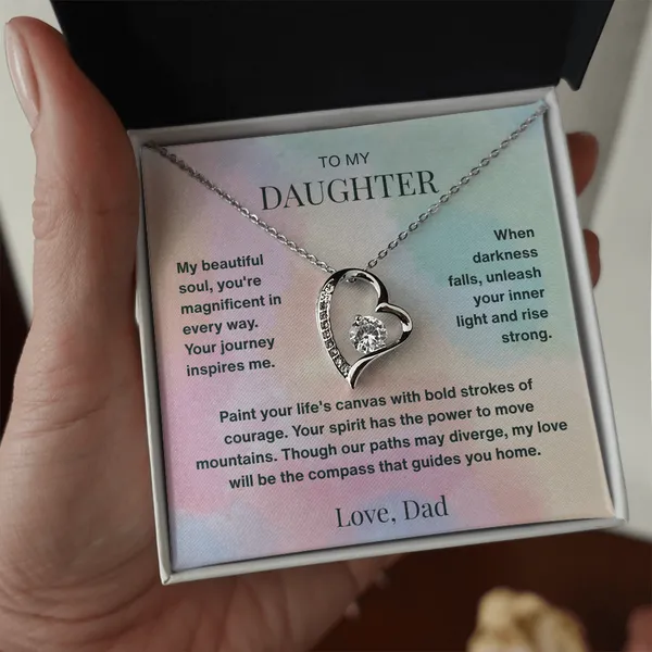 Brass_To_My_Dearest_Daughter_Forever_Love_Necklace_From_Dad_-_Endless_Love_-_Standard_Gift_Box