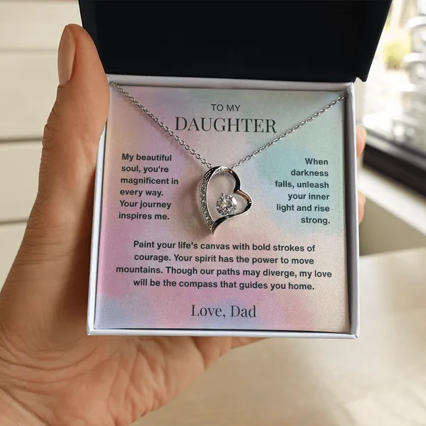 Brass_To_My_Dearest_Daughter_Forever_Love_Necklace_From_Dad_-_Endless_Love_-_Standard_Gift_Box