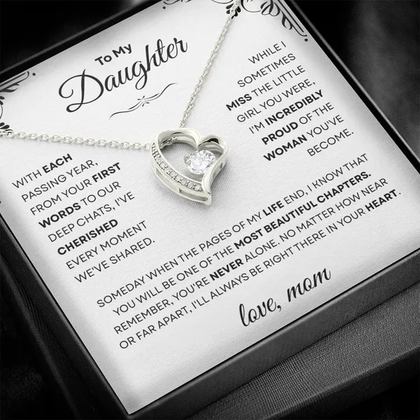 Brass_Forever_Love_Necklace_Meaningful_Gift_from_Mom_to_Daughter_|_CZ_Heart_Pendant
