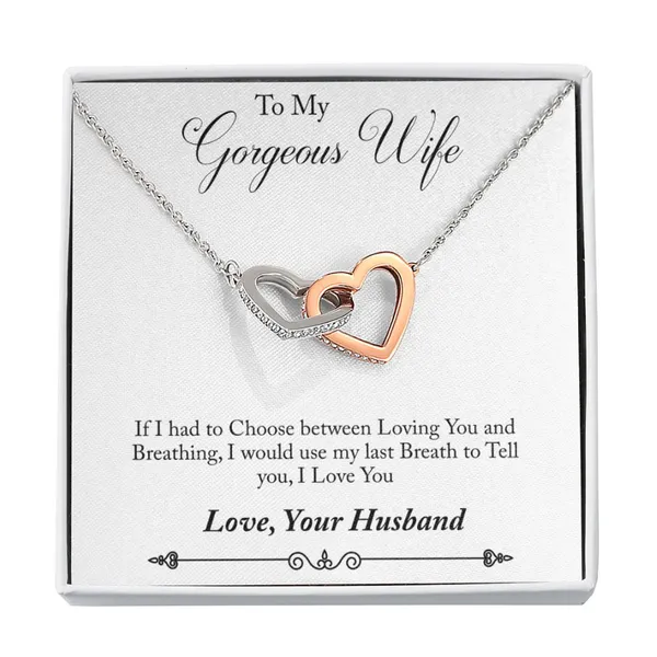 Brass_Unique_Gift_For_Wife_-_Interlocking_Heart_Necklace_-_All_Occasions