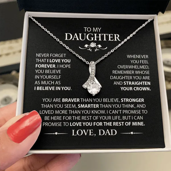 Brass_[Almost_Sold_Out]_Heartfelt_Gift_for_Daughter_From_Dad_-_Alluring_Beauty_Necklace