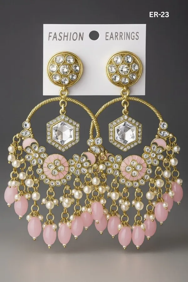 Premium_Gold-Toned_Chandbali_Jhumka_Earrings_Featuring_Sparkling_Kundan_Stones_and_Elegant_Pearl_Tassels_._Ideal_for_Bridal_Looks_and_Grand_Festive_Occasions