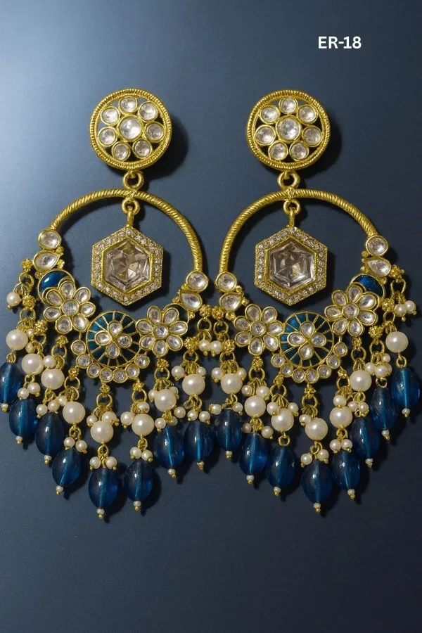 Premium_Gold-Toned_Chandbali_Jhumka_Earrings_Featuring_Sparkling_Kundan_Stones_and_Elegant_Pearl_Tassels_._Ideal_for_Bridal_Looks_and_Grand_Festive_Occasions