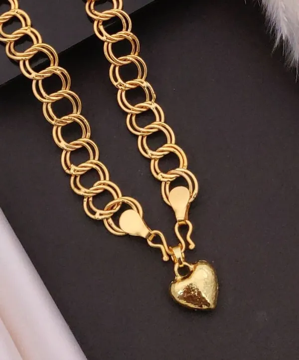 Latest_Designer_One_Gram_Gold_Plated_Pendant_Chain_For_men
