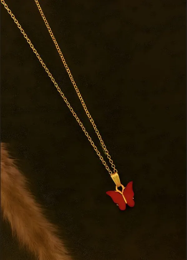 Fancy_Gold-Plated_Butterfly_Pendant_Chain_Combo_for_Women_&_Girls_|_Elegant_Butterfly_Necklace
