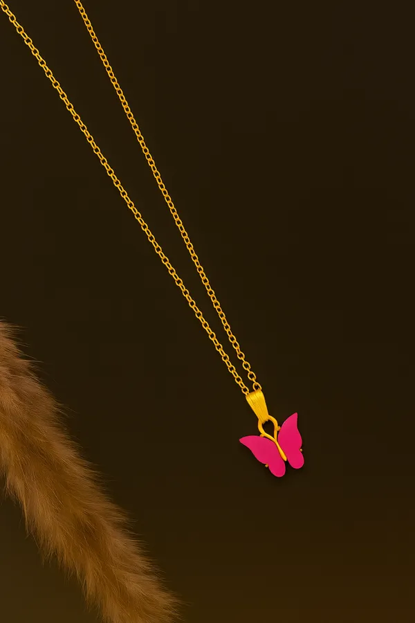 Fancy_Gold-Plated_Butterfly_Pendant_Chain_Combo_for_Women_&_Girls_|_Elegant_Butterfly_Necklace