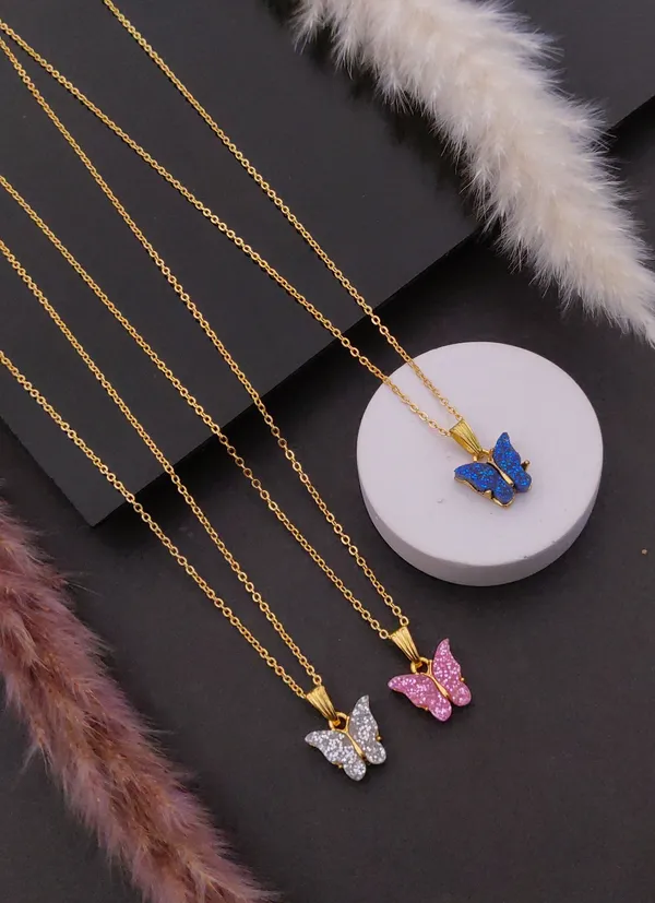 Fancy_Gold-Plated_Butterfly_Pendant_Chain_Combo_for_Women_&_Girls_|_Elegant_Sparkling_Resin_Art_Butterfly_Necklace