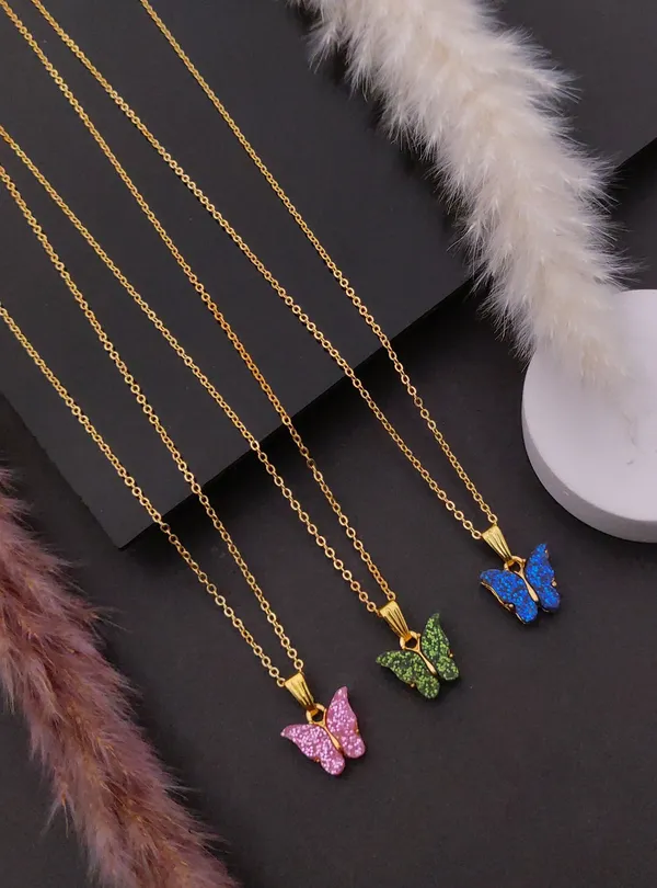 Fancy_Gold-Plated_Butterflyy_Pendant_Chain_Combo_for_Women_&_Girls_|_Eleg@nt_Sparkling_Resin_Art_Butterfly_Necklace