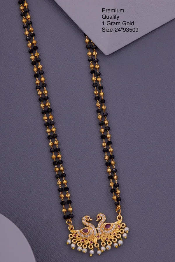 Elegant_&_Premium_Quality_Gold-Plated_Double_Strand_Mangalsutra_With_Pearl_Drops_For_Women