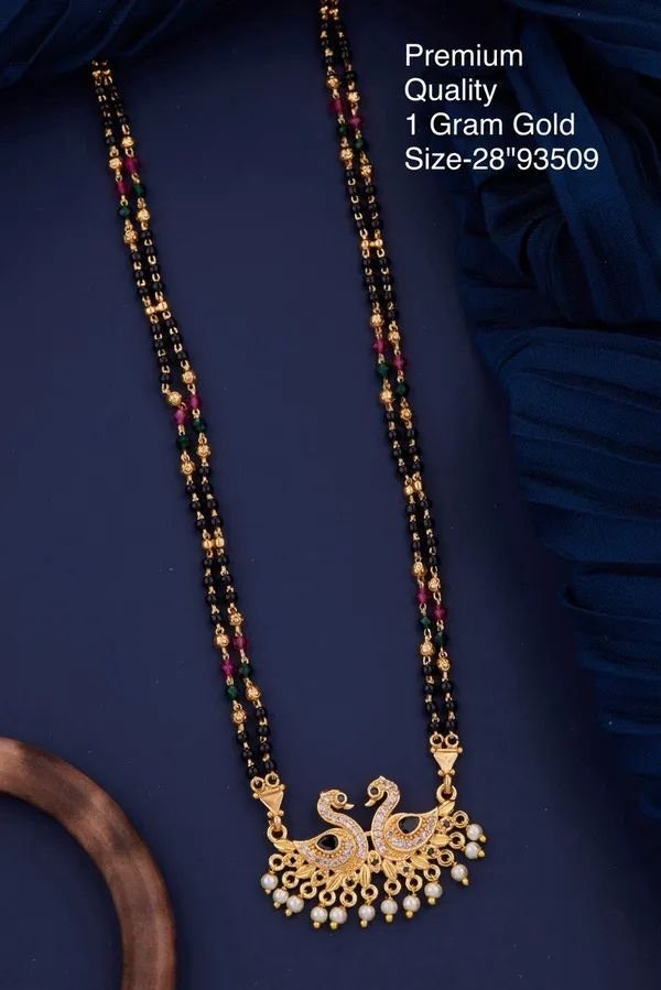 Elegant_&_Premium_Quality_Gold-Plated_Double_Strand_Mangalsutra_With_Pearl_Drops_For_Women