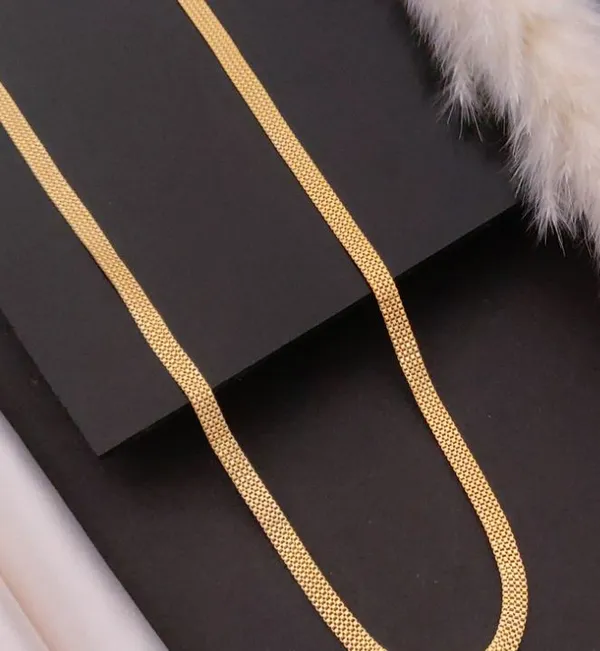 Stylish_Gold_Plated_Peacock_Pendant_Necklace_for_Women_|_Elegant_4-Line_Flat_Chain_with_Textured_Peacock_Design