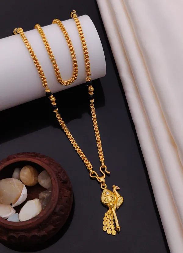 Traditional_Gold_Plated_Peacock_Design_Mangalsutra_with_Black_Beads_Chain_for_Women