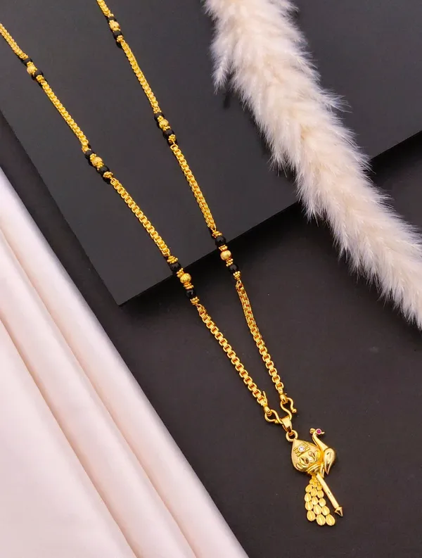 Traditional_Gold_Plated_Peacock_Design_Mangalsutra_with_Black_Beads_Chain_for_Women