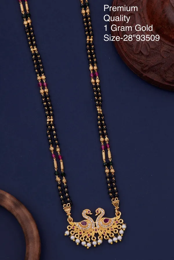 Elegant_&_Premium_Quality_Gold-Plated_Double_Strand_Mangalsutra_With_Pearl_Drops_For_Women