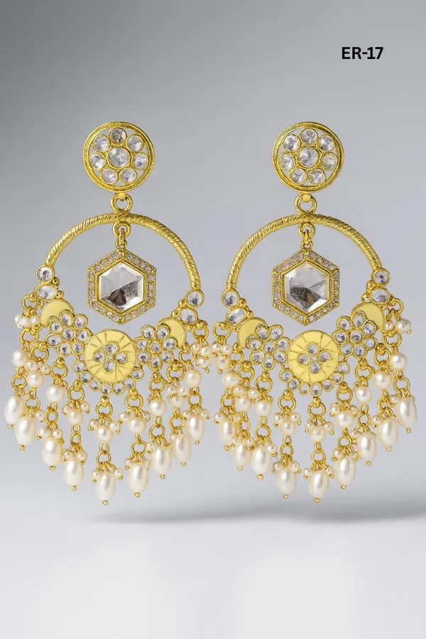 Premium_Gold-Toned_Chandbali_Jhumka_Earrings_Featuring_Sparkling_Kundan_Stones_and_Elegant_Pearl_Tassels_Ã¯Â¿Â½_Ideal_for_Bridal_Looks_and_Grand_Festive_Occasions