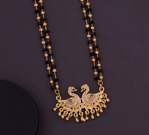 Elegant_&_Premium_Quality_Gold-Plated_Double_Strand_Mangalsutra_With_Pearl_Drops_For_Women