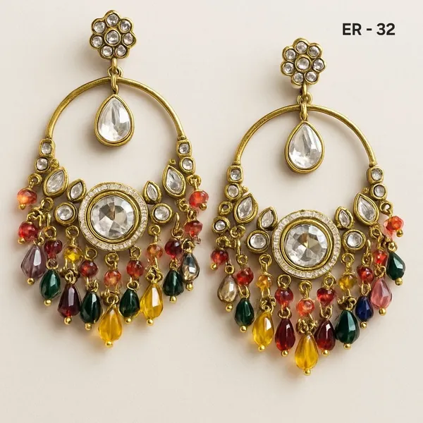 Premium_Gold_Toned_Chandbali_Jhumka_Earrings_Featuring_Sparkling_Kundan_Stones_and_Elegant_Pearl_Tassels__Ideal_for_Bridal_Looks_and_Grand_Festive_Occasions