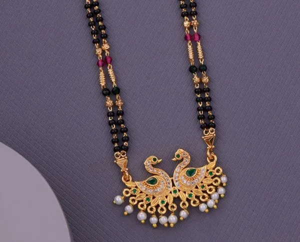 Elegant_&_Premium_Quality_Gold-Plated_Double_Strand_Mangalsutra_With_Pearl_Drops_For_Women
