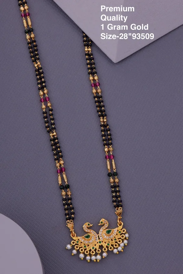 Elegant_&_Premium_Quality_Gold-Plated_Double_Strand_Mangalsutra_With_Pearl_Drops_For_Women