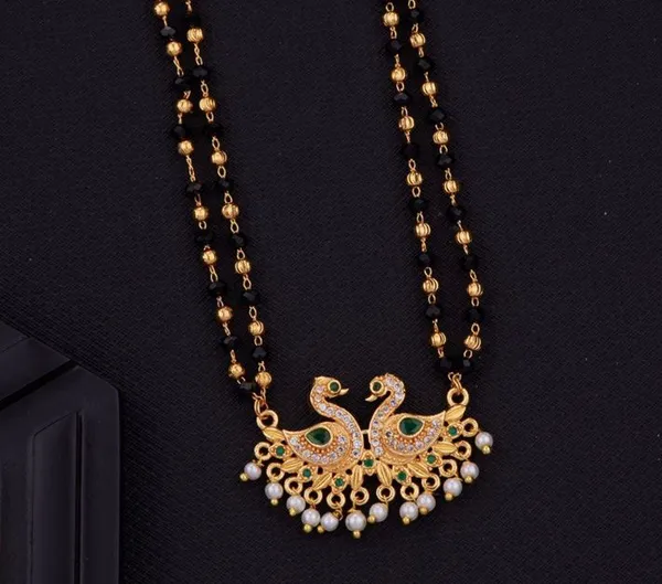 Elegant_&_Premium_Quality_Gold-Plated_Double_Strand_Mangalsutra_With_Pearl_Drops_For_Women