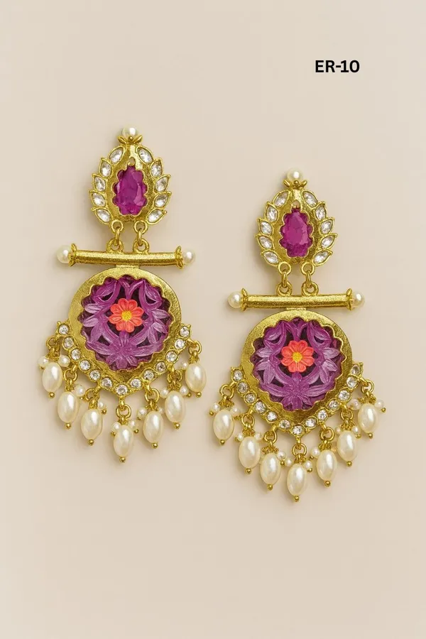 Premium_Gold-Toned_Chandbali_Jhumka_Earrings_Featuring_Sparkling_Kundan_Stones_and_Elegant_Pearl_Tassels_Ã¯Â¿Â½_Ideal_for_Bridal_Looks_and_Grand_Festive_Occasions