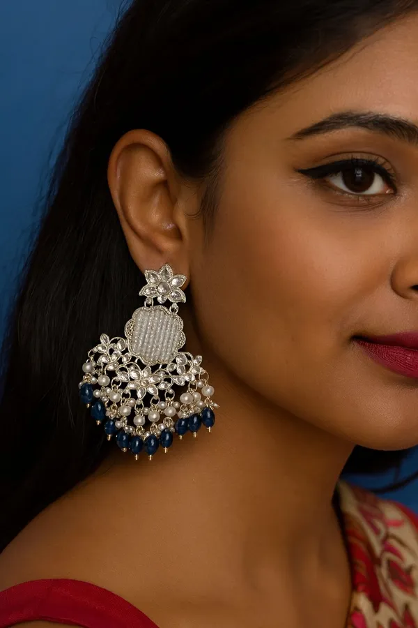 Premium_Gold-Toned_Chandbali_Jhumka_Earrings_Featuring_Sparkling_Kundan_Stones_and_Elegant_Pearl_Tassels_Ã¯Â¿Â½_Ideal_for_Bridal_Looks_and_Grand_Festive_Occasions