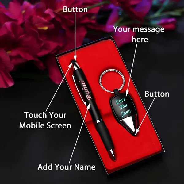 Personalized_Led_Pen_And_Keychain_Combo_Set_With_Custom_Name