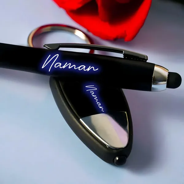 Personalized_Led_Pen_And_Keychain_Combo_Set_With_Custom_Name