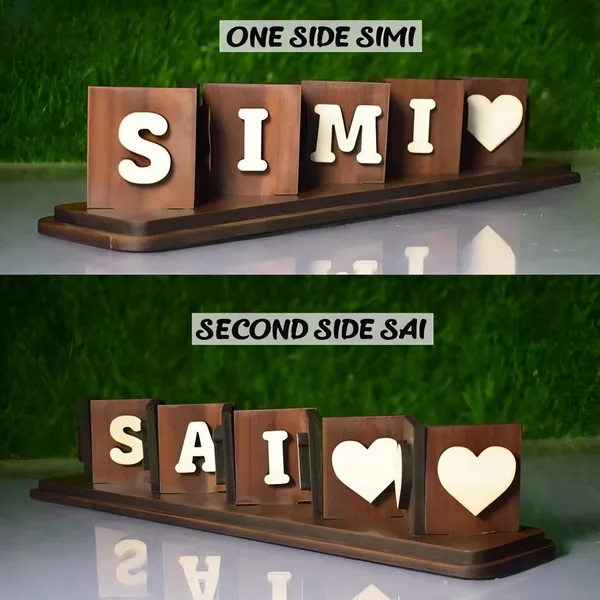 Customization_2-Name_Wooden_Standee_With_Heart_Symbols_-_Double-Sided_Display