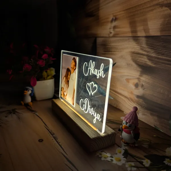 Best_Gift_For_Couples_-_Personalized_Acrylic_Led_Lamp_With_1_Image_And_Names_Written_With_Wooden_Led_Base_-_Best_Anniversary,_Wedding_Gift_For_Couples