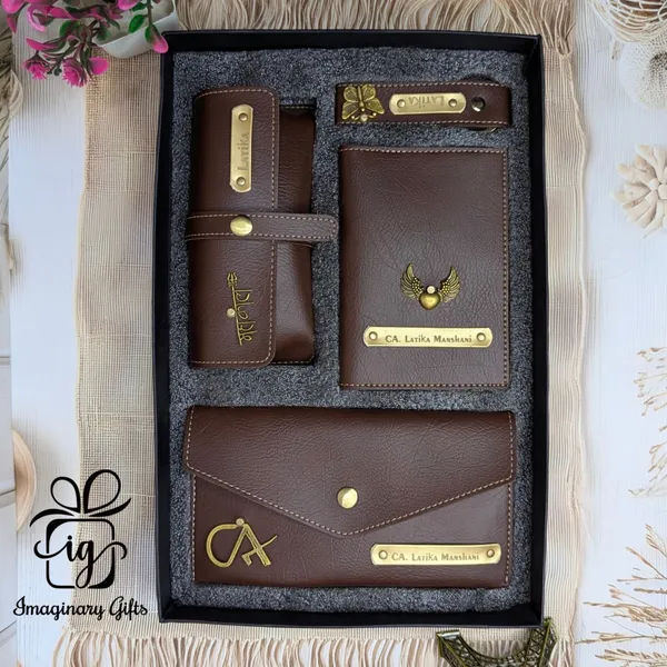 Custom_Women's_Accessory_Gift_Set_-_Name_Engraved_Clutch,_Sunglasses_Case,_Keychain,_&_Passport_Cover