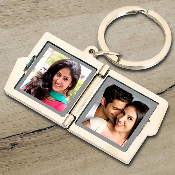 Personalized_Metal_Heart_&_Square_Photo_Keychain_|_for_Couples,_Friends_&_Family