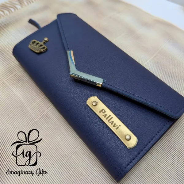 Personalized_Women_Tri-Fold_Imported_Leather_Clutch_Wallet_With_Custom_Name