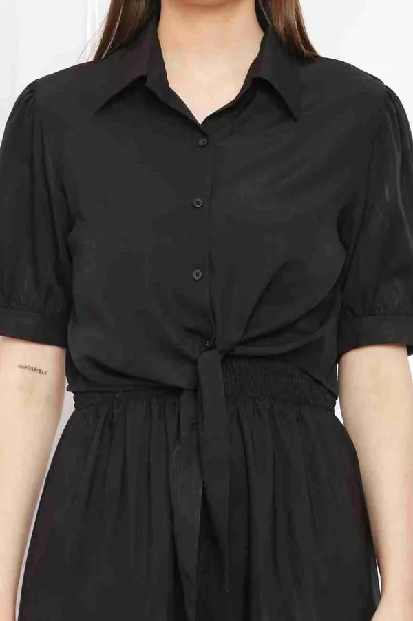 Black_Crepe_Half_Sleeve_2_Piece_Jumpsuit_For_Women