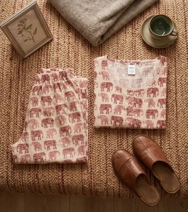 Elegant_Women’s_Printed_Kurta_Palazzo_Set_with_Elephant_Design_|_Casual_Ethnic_Wear_for_Women_|_100%_Pure_Cotton