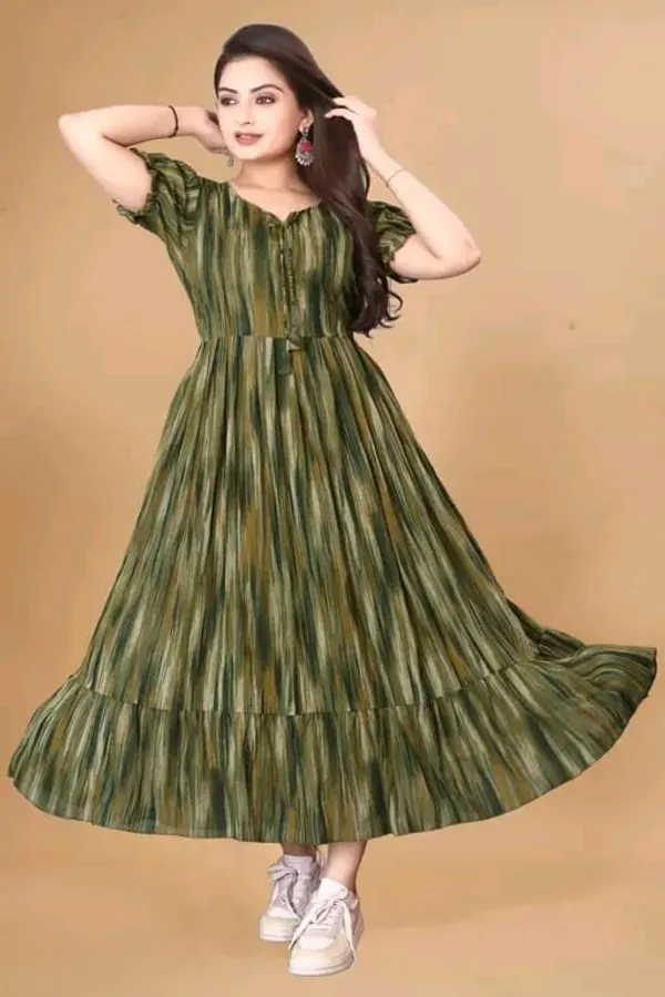 Women_Printed_Flared_Maxi_Dress_|_Green_Color_|_Casual_&_Party_Wear_Long_Dress