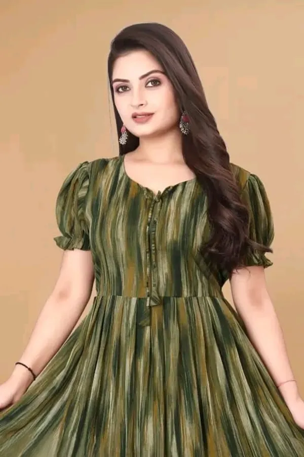 Women_Printed_Flared_Maxi_Dress_|_Green_Color_|_Casual_&_Party_Wear_Long_Dress