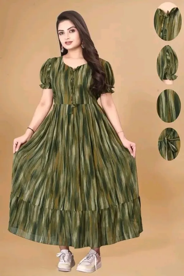 Women_Printed_Flared_Maxi_Dress_|_Green_Color_|_Casual_&_Party_Wear_Long_Dress