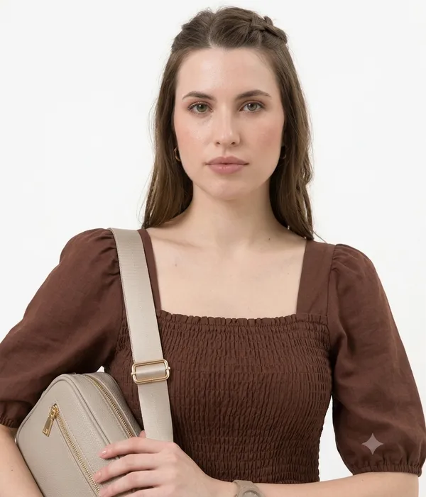 Women's_Brown_Consai_Midi_Dress_|_Puff_Sleeve_Smocked_A-Line_Dress_|_Casual_Western_Dress_for_Women_|_Elegant_Flared_Midi_Dress
