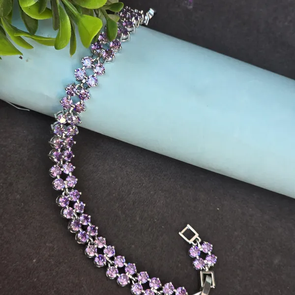 Purple_Stainless_Steel_Anti-Tarnish_&_Water_Resistant_Spinal_Bracelet_For_Women