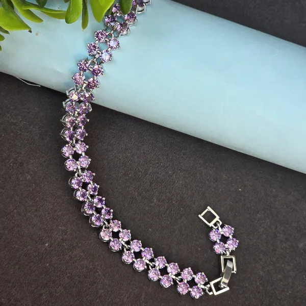 Purple_Stainless_Steel_Anti-Tarnish_&_Water_Resistant_Spinal_Bracelet_For_Women