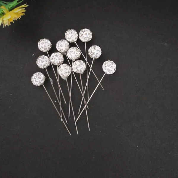 White_Stainless_Steel_Ball_Needle_Hijab_Pins