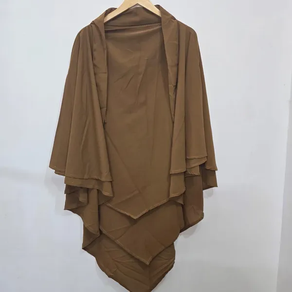 Coffee_Brown_Premium_Soft_Faux_Georgette_Tie_Back_Strings_Khimar
