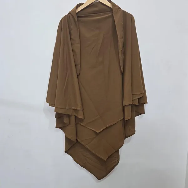 Coffee_Brown_Premium_Soft_Faux_Georgette_Tie_Back_Strings_Khimar