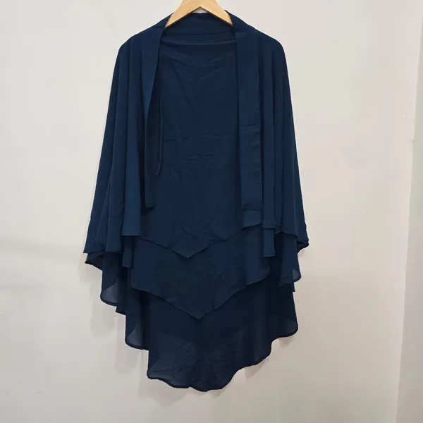 Blue_Premium_Soft_Faux_Georgette_Tie_Back_Strings_Khimar